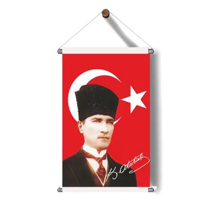 Askılı Atatürk Poster 30x50 cm