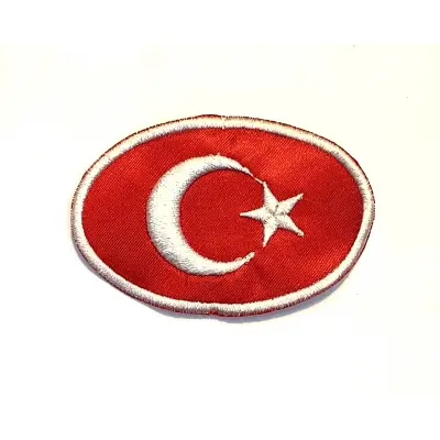 Türk Bayrağı -Nakış Arma (Oval) 