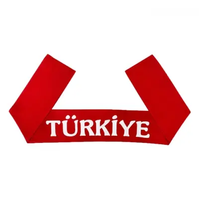 Türkiye Yazılı Atkı 15x140 cm (Saçaksız)