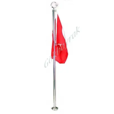 Şehitlik Krom Bayrak Direği (110 cm Boy )