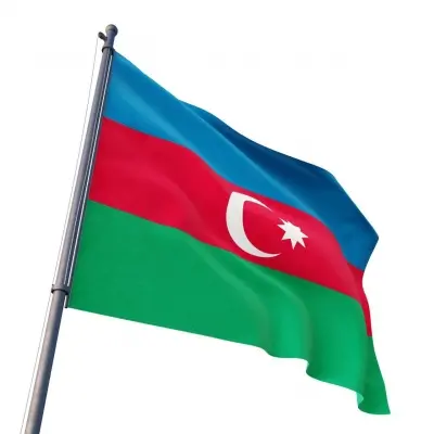 Azerbaycan Devlet Gönder Bayrağı 70x105 cm