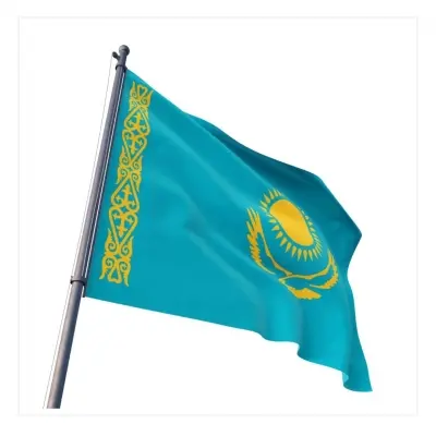 Kazakistan Devleti Gönder Bayrağı 100x150