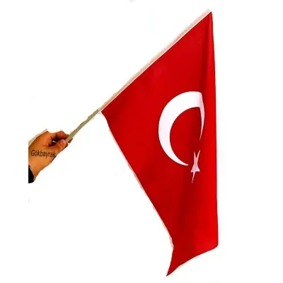 Sopalı Kumaş Türk Bayrağı 50x75 cm