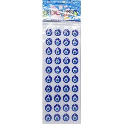 Sticker Orta Nazar boncuğu ((10'lu) )