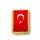 Trampet Boru Bayrağı (Simli) 15X22.5 cm