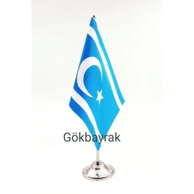 Türkmen Masa Bayrağı 15x22.5 cm