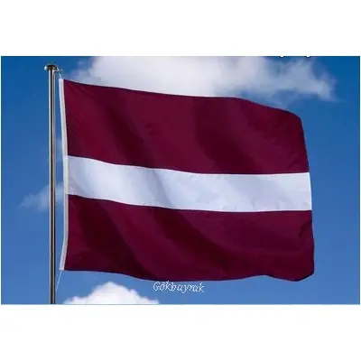Letonya Devleti Gönder Bayrağı 100x150