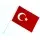 Sopalı Kumaş Türk Bayrağı 20x30 cm 