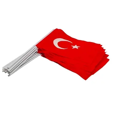Sopalı Kumaş Türk Bayrağı 20x30 cm 